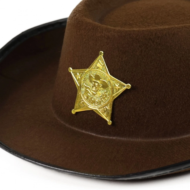 Kinder Cowboyhut mit Sheriff-Stern