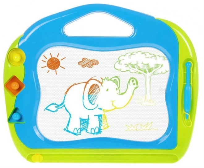 Magnetische Zaubertafel für Kinder ab 3 Jahren - Kreatives Spielzeug mit Stempeln und Farbigem Zeichenbereich