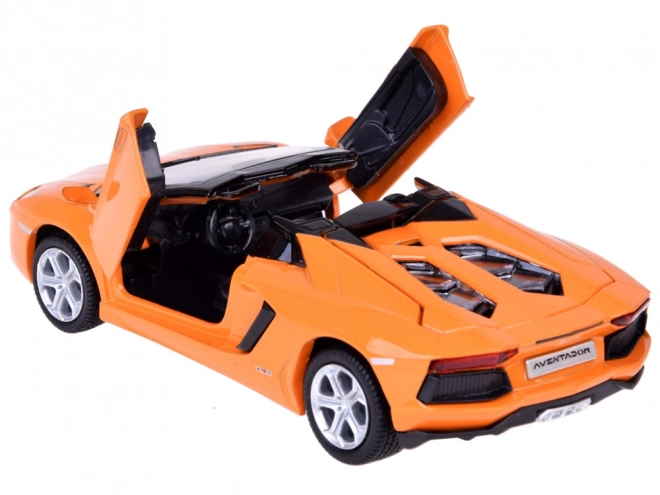 Metallauto Lamborghini Aventador Roadster Modell Interaktiv