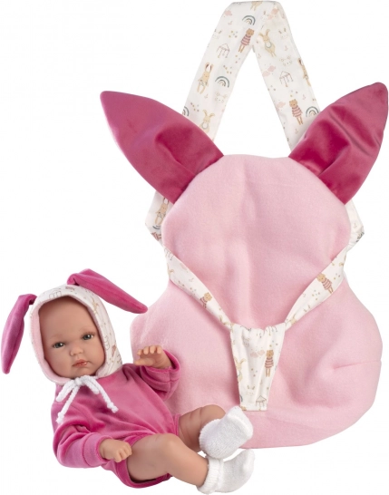 Llorens Neugeborenes Mädchen - Realistische Babypuppe mit Ganzkörpervinyl 35 cm