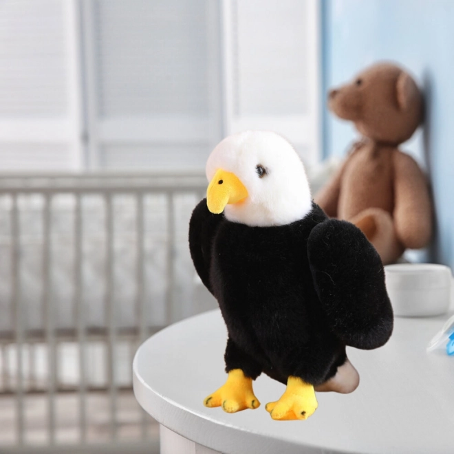 Kuscheladler Schwarz Weiß 25cm