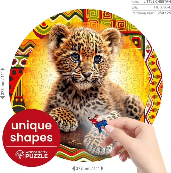 Holz Puzzle Kleiner süßer Leopard 250 Teile