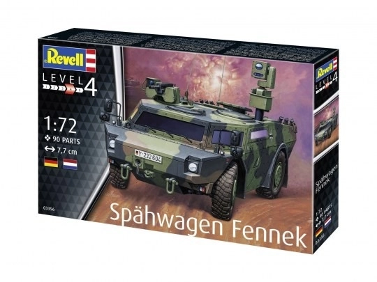 Plastikmodell Spähwagen Fennek 1/72