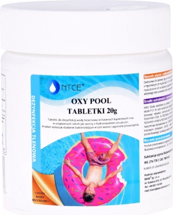 Oxy Pool Sauerstofftabletten zur Wasserdesinfektion für Pools und Jacuzzi 0,5 kg