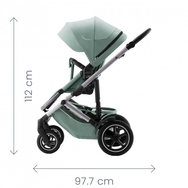 Komplettset Kinderwagen Smile 5Z mit Lux Babywanne in Linen Grey