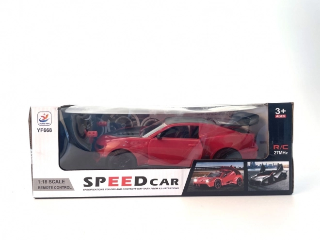 Sportliches RC Auto 1:18 Rot