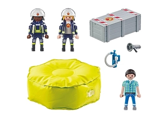 Feuerwehrmänner mit Luftkissen Playmobil Set