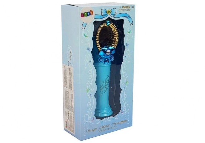 Magischer Spiegel mit Mikrofon Blau USB Lichter