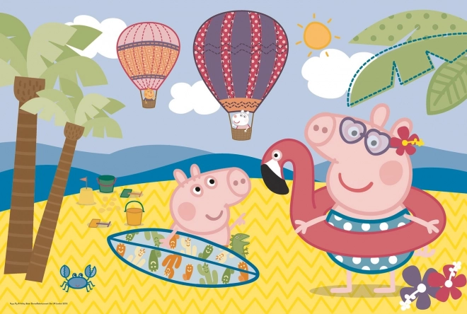 Peppa Wutz Urlaubs-Puzzle MAXI 24 Teile