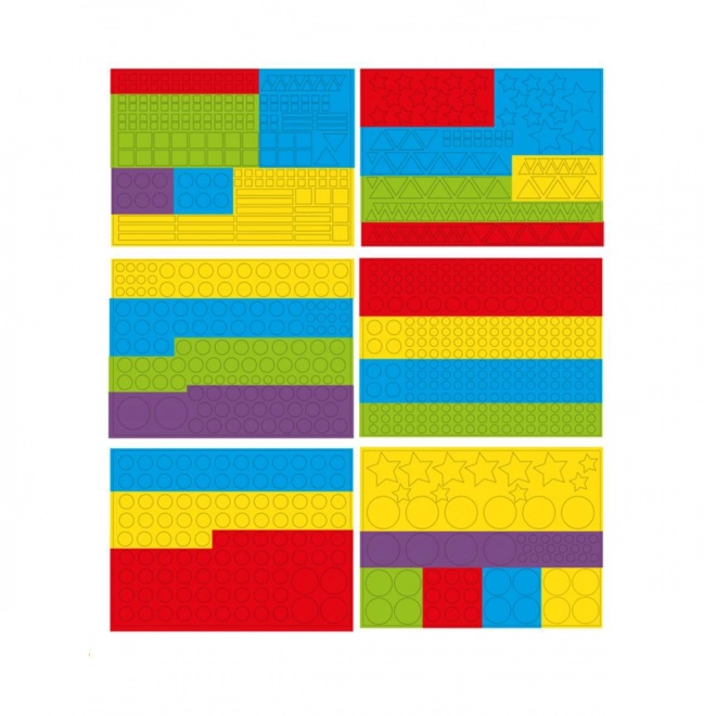 Kreatives Mosaik für Kinder mit Aufkleben