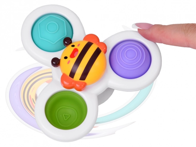 Fidget Spinner Sensorische Spielzeug mit Saugnapf