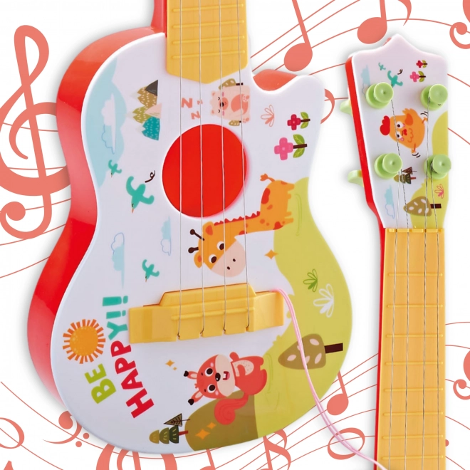 Akustische Kinder Gitarre WOOPIE rot