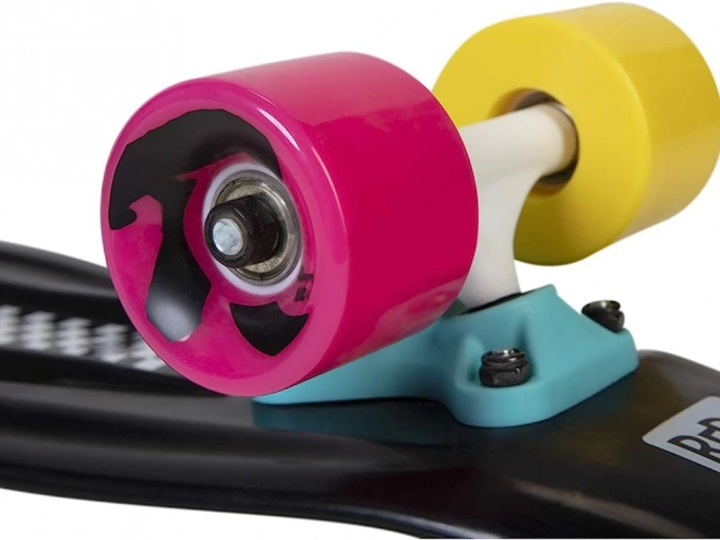 Retro Poly Cruiser Skateboard Buntes Schachbrett