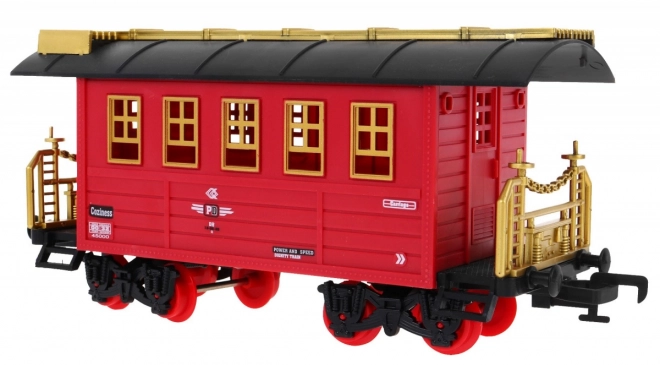 Fernbedienbare elektrische Eisenbahn für Kinder 3+ mit Rauchfunktion, Sound und Lichter