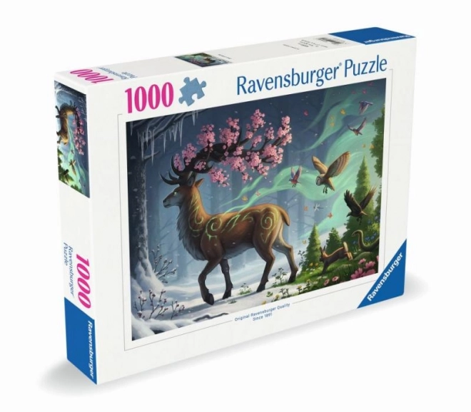 Frühlingshirsche Puzzle 1000 Teile