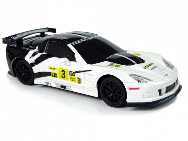 Ferngesteuertes Sportauto im Maßstab 1:24 Corvette C6.R Weiß