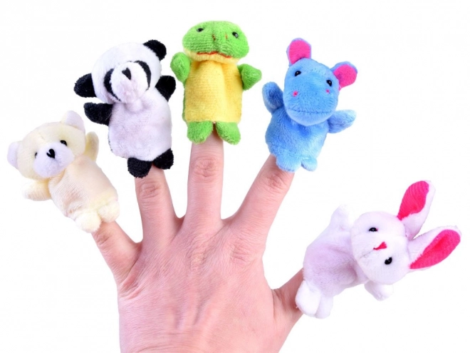 Plüsch-Fingerpuppen Tier-Set 10er Pack