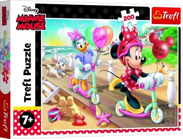 Puzzle Minnie Mouse Am Strand 200 Teile