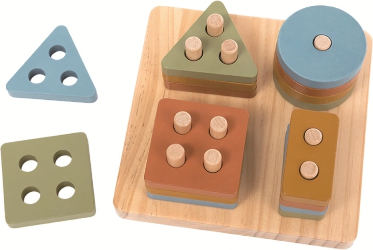 Formen lernen und nach Anzahl der Öffnungen sortieren