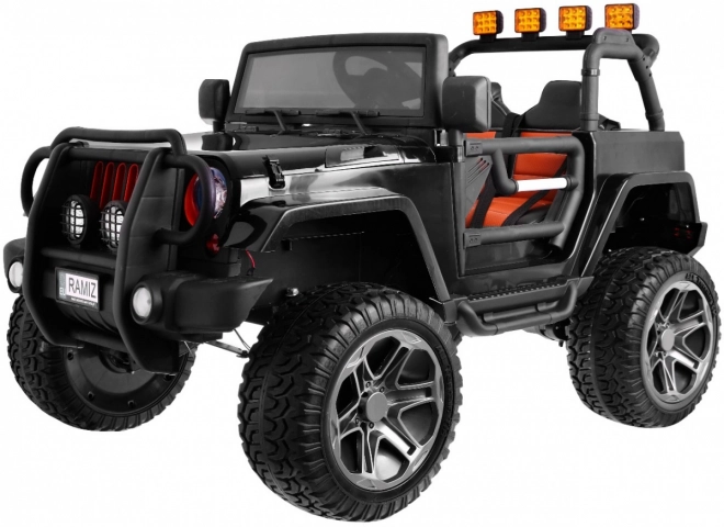 Monster Jeep 4x4 Fahrzeug schwarz