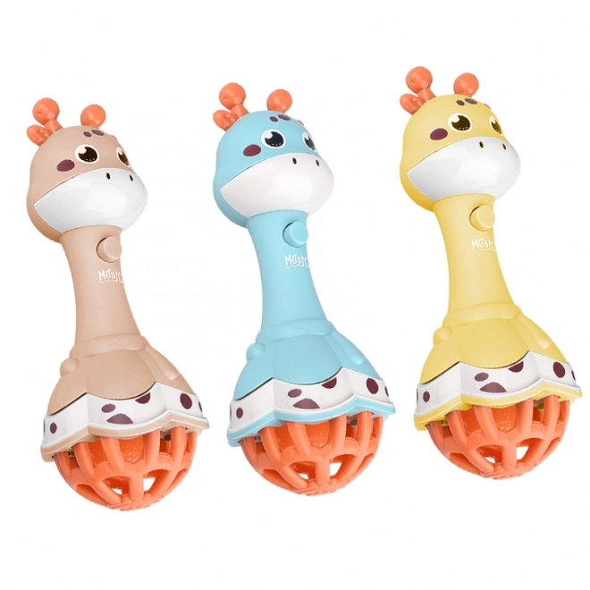 Woopie Baby Giraffen-Sensorik-Rassel mit Musik