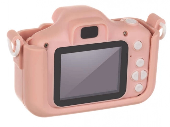 Digitaler Kinderfotoapparat mit Katzenmotiv – Rosa