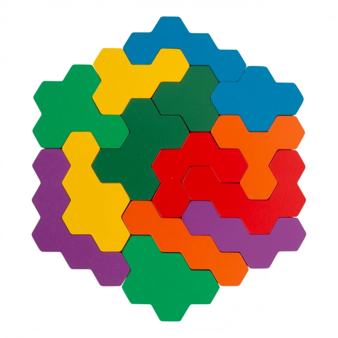 Logikspiel Hexagon-Puzzle für Kinder