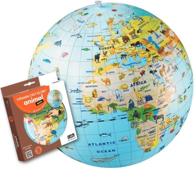 Aufblasbarer Globus-Ball 50 cm – Tiere