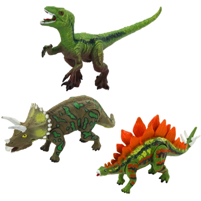 Set von beweglichen Dinosaurierfiguren