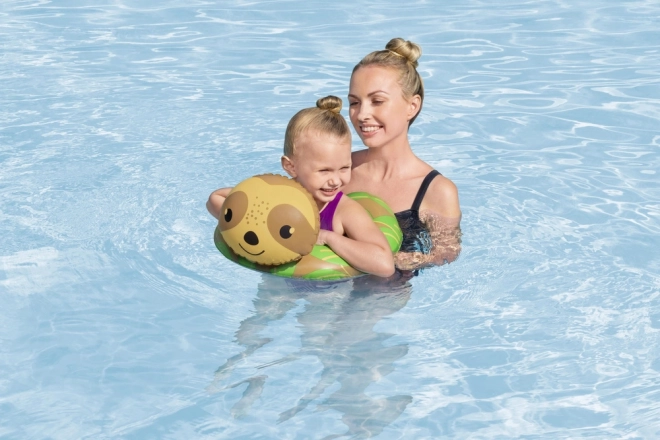 Bestway Aufblasbarer Kinder-Schwimmring Faultier 50 x 46 cm