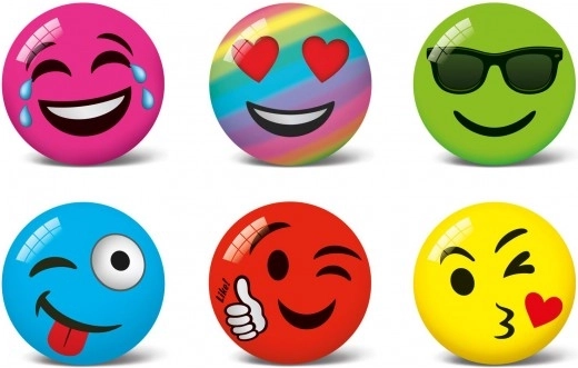 Ball mit Smiley-Motiven 11 cm