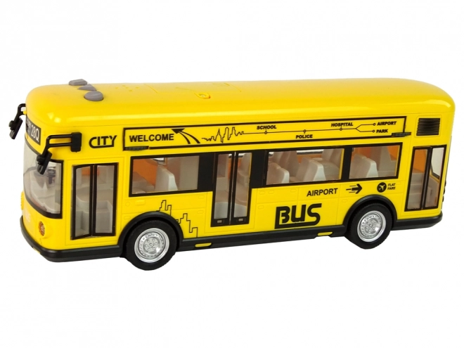 Stadtbus Gelb mit Rückziehmotor 1:18