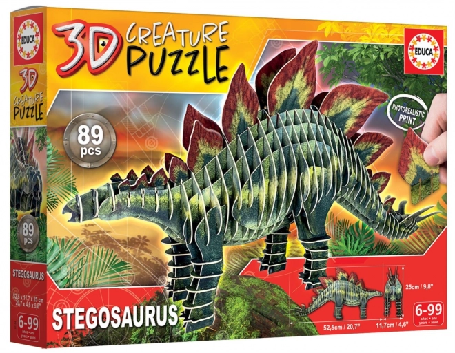 3D Dinosaurier Puzzle Stegosaurus