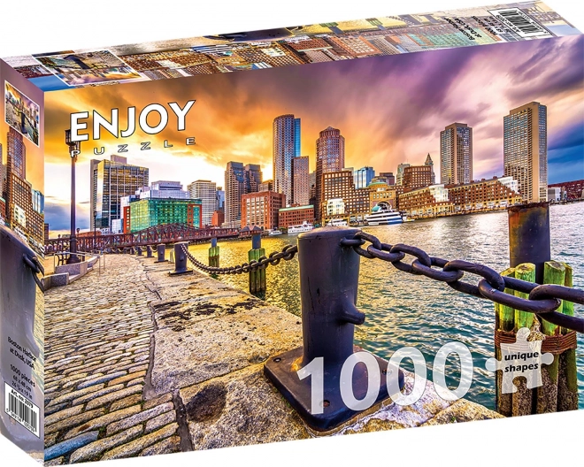 Puzzle Bostoner Hafen bei Sonnenuntergang 1000 Teile