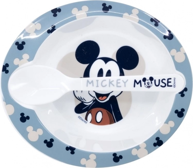 Mickey Mouse Suppenschale mit Löffel