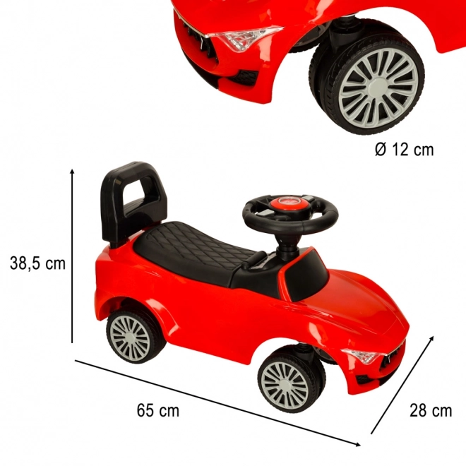 Rutschauto mit Sound und Licht Rot