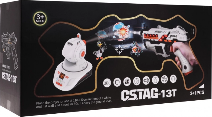 Laser-Set für Kinder mit Projektor – 2 Blaster und interaktives Spiel