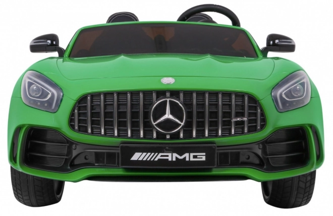 Mercedes-Benz GT R pro Kinder lackiert grün + 4x4 + Lüftungsöffnung + Fernbedienung + EVA + MP3 LED