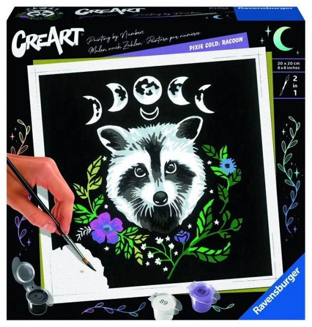 Ravensburger CreArt Pixie Cold Edition - Waschbär