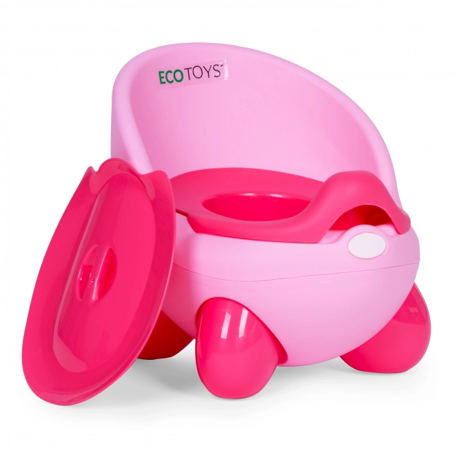 Kinder Töpfchen mit rutschfesten Beinen und herausnehmbarem Einsatz - Rosa ECOTOYS