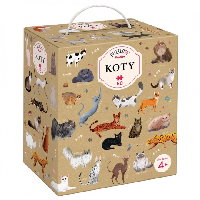 Puzzle 60 Teile Puzzlove - Katzen