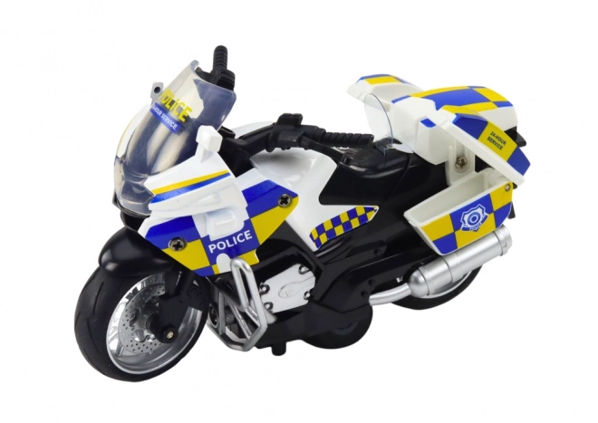 Polizeimotorrad Reibungsantrieb mit Licht und Ton