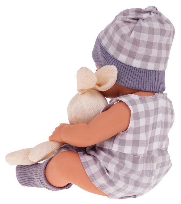 Puppen-Set Baby mit Zubehör Lila