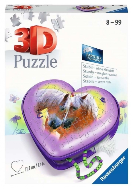 3D Pferde Herz Puzzle-Schmuckdose von Ravensburger