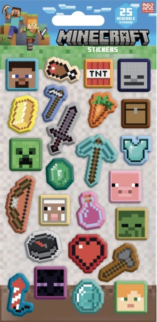 Minecraft 3D Aufkleber