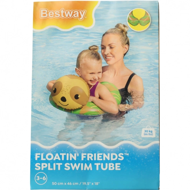 Drachenring zum Schwimmen für Kinder mit Faultier Design von Bestway