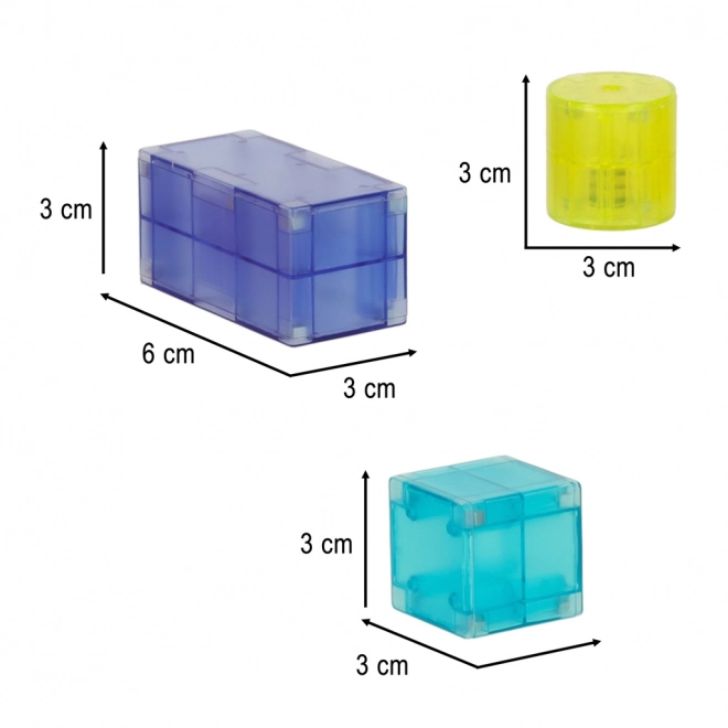 Leuchtende Magnetbausteine Set 64-teilig