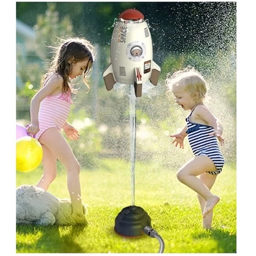 Garten-Sprinkler für Kinder in Form einer Rakete