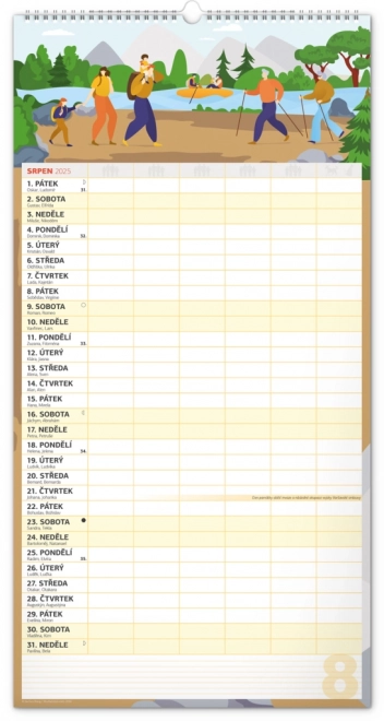 Notique Wandkalender Familienplaner XXL 2025