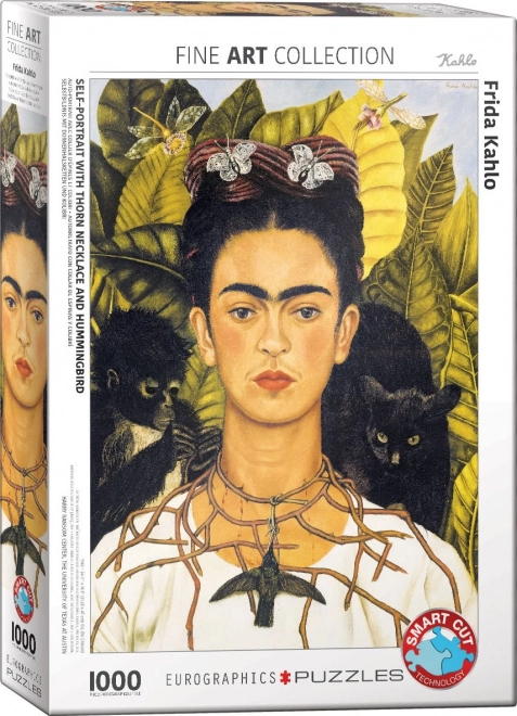 Frida Kahlo Porträt Puzzle mit Dornenhalskette 1000 Teile